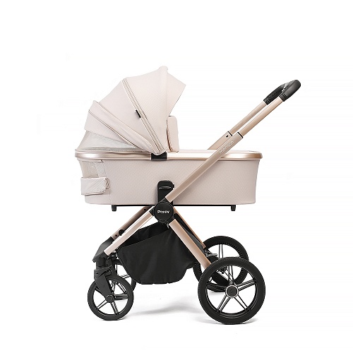 Коляска детская Peppy Monaco 2 в 1 Beige (бежевый), рама беж, шлифованный алюминий Коляска детская Peppy Monaco 2 в 1 Beige (бежевый), рама беж, шлифованный алюминий