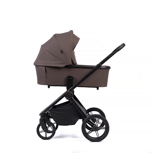 Коляска детская Peppy Monaco 2 в 1 Brownie (коричневый), рама черная Коляска детская Peppy Monaco 2 в 1 Brownie (коричневый), рама черная