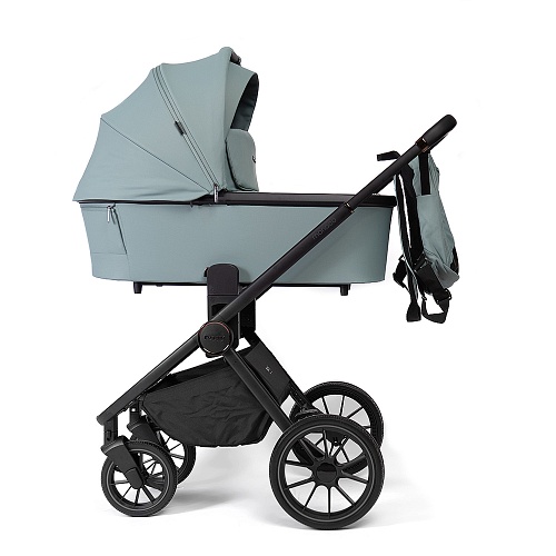 Коляска детская Peppy Monaco 2 в 1 Mint (мятный), рама черная Коляска детская Peppy Monaco 2 в 1 Mint (мятный), рама черная