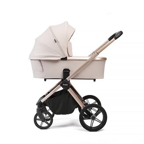 Коляска детская Peppy Monaco 2 в 1 Beige (бежевый), рама беж, шлифованный алюминий Коляска детская Peppy Monaco 2 в 1 Beige (бежевый), рама беж, шлифованный алюминий
