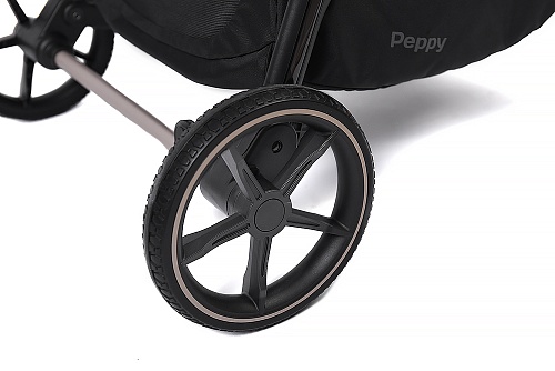 Прогулочная коляска Peppy Amici (Latte) латте, рама бежевый Прогулочная коляска Peppy Amici (Latte) латте, рама бежевый