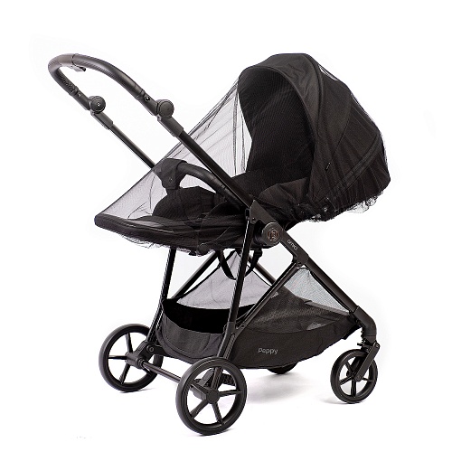 Прогулочная коляска Peppy Amici (Black) черный, рама черная Прогулочная коляска Peppy Amici (Black) черный, рама черная