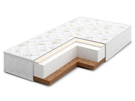 Матрас Premium Sleep 5 чехол трикотаж,3D сетка дыш.,холлоф.,кокос 3см,латекс с др стороны,h=15см