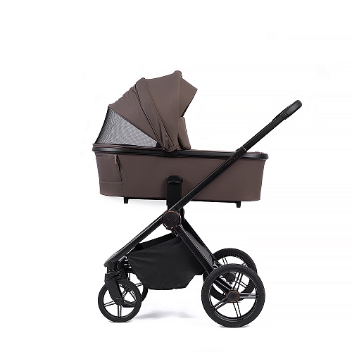 Коляска детская Peppy Monaco 2 в 1 Brownie (коричневый), рама черная Коляска детская Peppy Monaco 2 в 1 Brownie (коричневый), рама черная