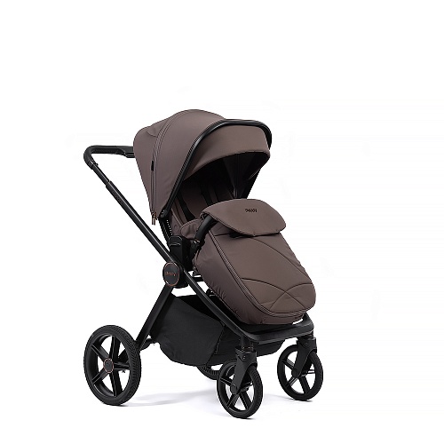 Коляска детская Peppy Monaco 2 в 1 Brownie (коричневый), рама черная Коляска детская Peppy Monaco 2 в 1 Brownie (коричневый), рама черная