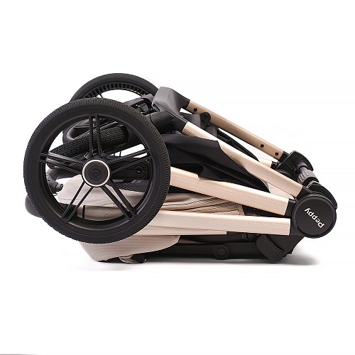 Коляска детская Peppy Monaco 2 в 1 Beige (бежевый), рама беж, шлифованный алюминий Коляска детская Peppy Monaco 2 в 1 Beige (бежевый), рама беж, шлифованный алюминий