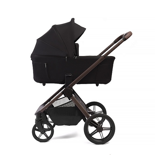 Коляска детская Peppy Soho 2 в 1 Black (черный), рама шоколад Коляска детская Peppy Soho 2 в 1 Black (черный), рама шоколад