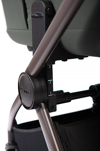 Коляска детская Peppy Monaco thermo 2 в 1 Green (зеленый), рама серо-коричневая Коляска детская Peppy Monaco thermo 2 в 1 Green (зеленый), рама серо-коричневая