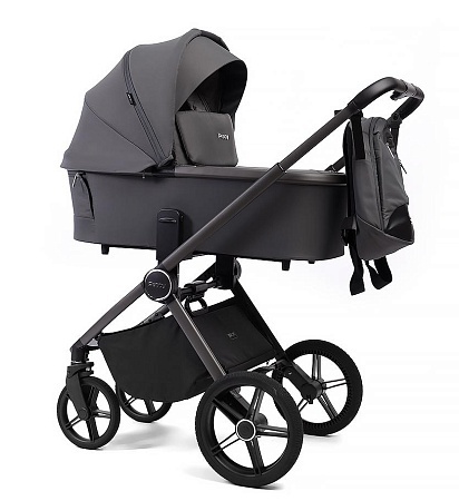Коляска детская Peppy Monaco 2 в 1 Antrazit (графитовый), рама серая