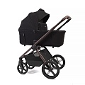 Коляска детская Peppy Soho 2 в 1 Black (черный), рама шоколад Коляска детская Peppy Soho 2 в 1 Black (черный), рама шоколад