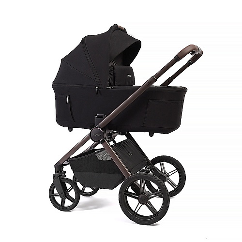 Коляска детская Peppy Soho 2 в 1 Black (черный), рама шоколад Коляска детская Peppy Soho 2 в 1 Black (черный), рама шоколад