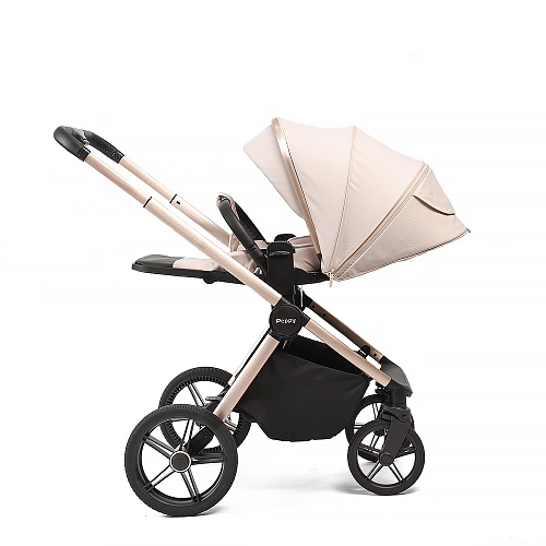 Коляска детская Peppy Monaco 2 в 1 Beige (бежевый), рама беж, шлифованный алюминий Коляска детская Peppy Monaco 2 в 1 Beige (бежевый), рама беж, шлифованный алюминий