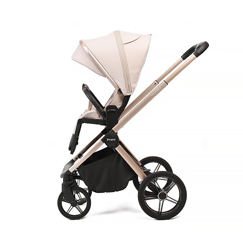 Коляска детская Peppy Monaco 2 в 1 Beige (бежевый), рама беж, шлифованный алюминий Коляска детская Peppy Monaco 2 в 1 Beige (бежевый), рама беж, шлифованный алюминий