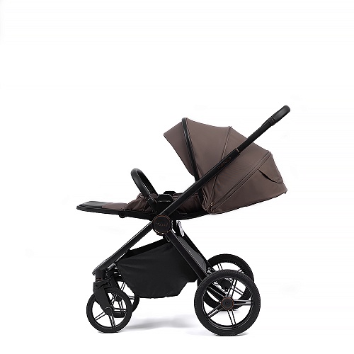 Коляска детская Peppy Monaco 2 в 1 Brownie (коричневый), рама черная Коляска детская Peppy Monaco 2 в 1 Brownie (коричневый), рама черная