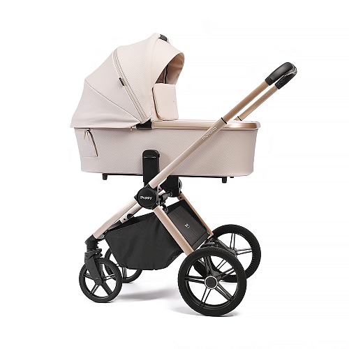 Коляска детская Peppy Monaco 2 в 1 Beige (бежевый), рама беж, шлифованный алюминий Коляска детская Peppy Monaco 2 в 1 Beige (бежевый), рама беж, шлифованный алюминий