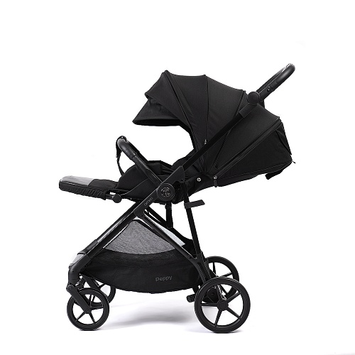 Прогулочная коляска Peppy Amici (Black) черный, рама черная Прогулочная коляска Peppy Amici (Black) черный, рама черная