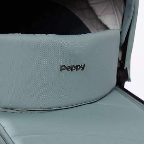 Коляска детская Peppy Monaco 2 в 1 Mint (мятный), рама черная Коляска детская Peppy Monaco 2 в 1 Mint (мятный), рама черная