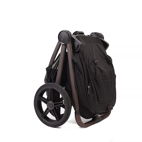 Коляска детская Peppy Soho 2 в 1 Black (черный), рама шоколад Коляска детская Peppy Soho 2 в 1 Black (черный), рама шоколад