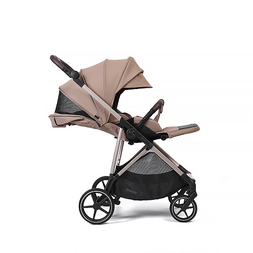 Прогулочная коляска Peppy Amici (Latte) латте, рама бежевый Прогулочная коляска Peppy Amici (Latte) латте, рама бежевый