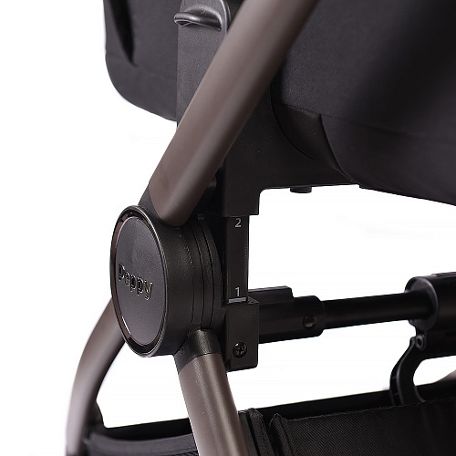 Коляска детская Peppy Soho 2 в 1 Black (черный), рама шоколад Коляска детская Peppy Soho 2 в 1 Black (черный), рама шоколад