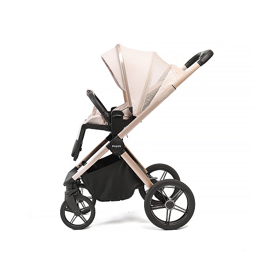 Коляска детская Peppy Monaco 2 в 1 Beige (бежевый), рама беж, шлифованный алюминий Коляска детская Peppy Monaco 2 в 1 Beige (бежевый), рама беж, шлифованный алюминий