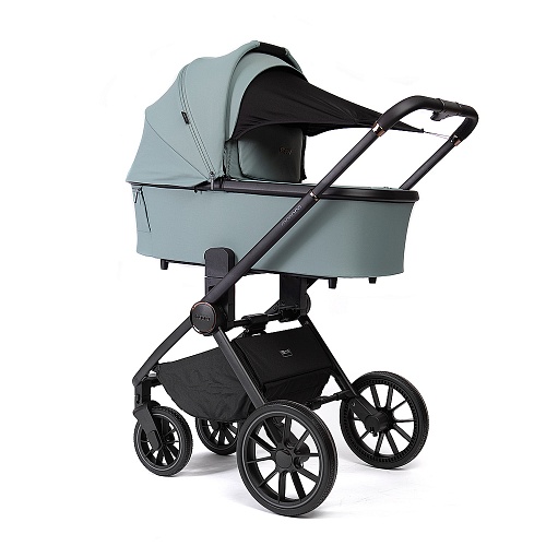 Коляска детская Peppy Monaco 2 в 1 Mint (мятный), рама черная Коляска детская Peppy Monaco 2 в 1 Mint (мятный), рама черная