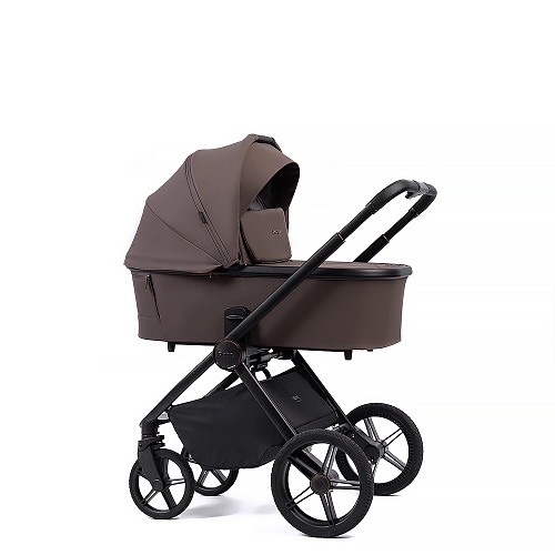 Коляска детская Peppy Monaco 2 в 1 Brownie (коричневый), рама черная Коляска детская Peppy Monaco 2 в 1 Brownie (коричневый), рама черная