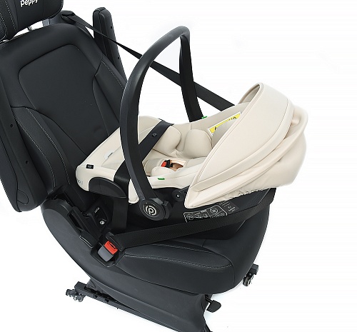 Автолюлька Peppy RIse (carbon) 40-87 см (молочный) Автолюлька Peppy RIse (carbon) 40-87 см (молочный)