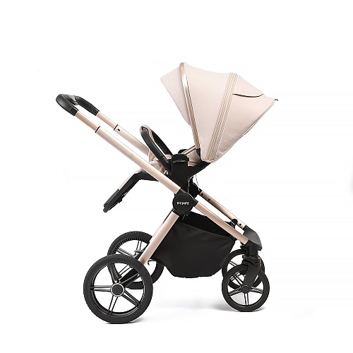 Коляска детская Peppy Monaco 2 в 1 Beige (бежевый), рама беж, шлифованный алюминий Коляска детская Peppy Monaco 2 в 1 Beige (бежевый), рама беж, шлифованный алюминий