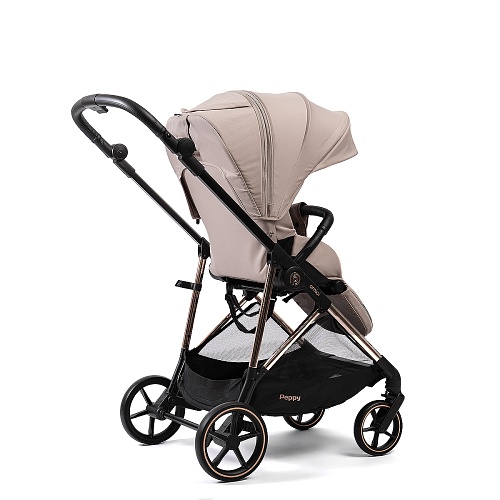 Прогулочная коляска Peppy Amici (Beige) бежевый, рама золото (LX) Прогулочная коляска Peppy Amici (Beige) бежевый, рама золото (LX)