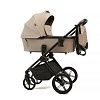 Коляска детская Peppy Monaco 2 в 1 Sandstone (песочный), рама черная
