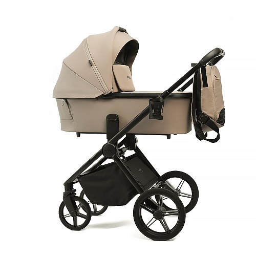 Коляска детская Peppy Monaco 2 в 1 Sandstone (песочный), рама черная Коляска детская Peppy Monaco 2 в 1 Sandstone (песочный), рама черная