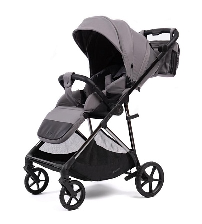 Прогулочная коляска Peppy Amici (Grey) серый, рама черный хром (LX)