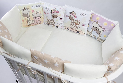 Комплект 17 предметов "Жирафики" сатин Комплект 17 предметов "Жирафики" сатин