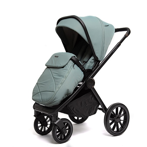 Коляска детская Peppy Monaco 2 в 1 Mint (мятный), рама черная Коляска детская Peppy Monaco 2 в 1 Mint (мятный), рама черная