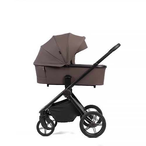 Коляска детская Peppy Monaco 2 в 1 Brownie (коричневый), рама черная Коляска детская Peppy Monaco 2 в 1 Brownie (коричневый), рама черная