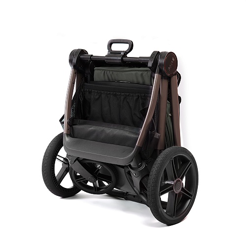 Коляска детская Peppy Monaco thermo 2 в 1 Green (зеленый), рама серо-коричневая Коляска детская Peppy Monaco thermo 2 в 1 Green (зеленый), рама серо-коричневая