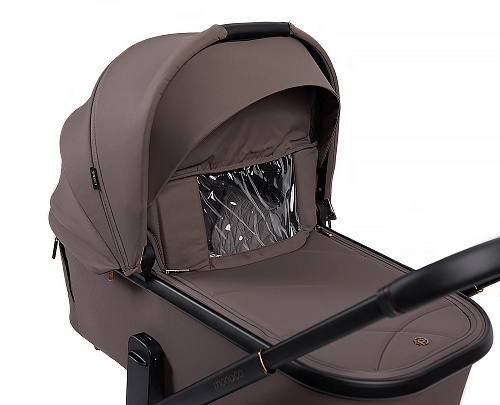 Коляска детская Peppy Monaco 2 в 1 Brownie (коричневый), рама черная Коляска детская Peppy Monaco 2 в 1 Brownie (коричневый), рама черная