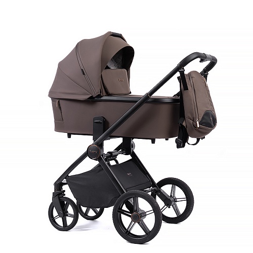 Коляска детская Peppy Monaco 2 в 1 Brownie (коричневый), рама черная Коляска детская Peppy Monaco 2 в 1 Brownie (коричневый), рама черная