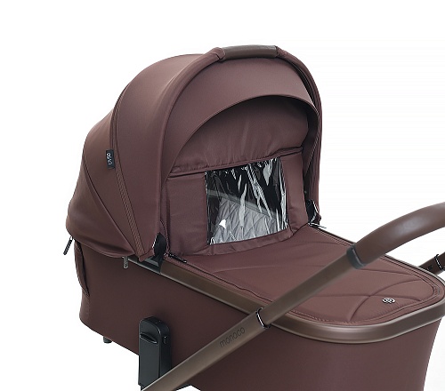 Коляска детская Peppy Monaco 2 в 1 Burgundy (винный), рама коричневая Коляска детская Peppy Monaco 2 в 1 Burgundy (винный), рама коричневая