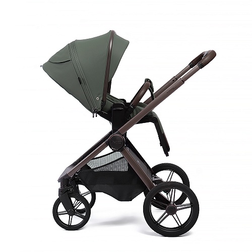 Коляска детская Peppy Monaco thermo 2 в 1 Green (зеленый), рама серо-коричневая Коляска детская Peppy Monaco thermo 2 в 1 Green (зеленый), рама серо-коричневая