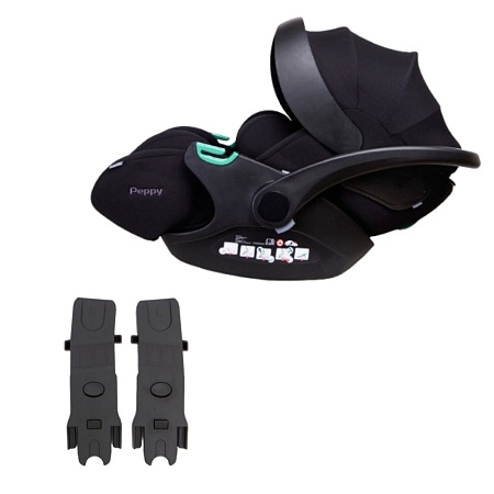 Автолюлька Peppy Verona I-Size 40-84 см + Адаптеры для Toscana (КОМПЛЕКТ)