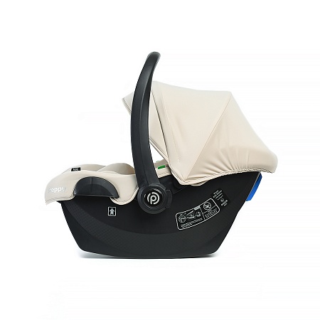 Автолюлька Peppy RIse (carbon) 40-87 см (молочный)