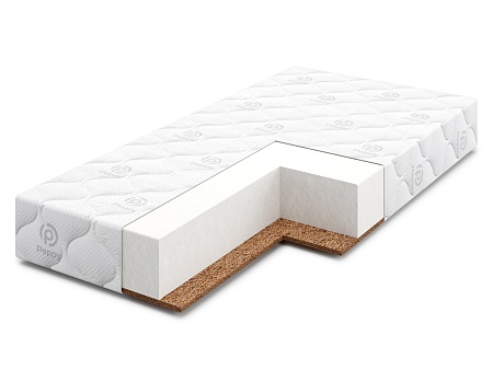 Матрас Premium Sleep 39К (160х80х12)жаккард Aloe Vera с кантом,холлоф.,кокос с 1 стор.,выс.12см