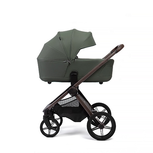 Коляска детская Peppy Monaco thermo 2 в 1 Green (зеленый), рама серо-коричневая Коляска детская Peppy Monaco thermo 2 в 1 Green (зеленый), рама серо-коричневая