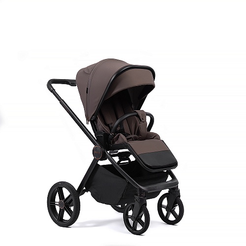 Коляска детская Peppy Monaco 2 в 1 Brownie (коричневый), рама черная Коляска детская Peppy Monaco 2 в 1 Brownie (коричневый), рама черная
