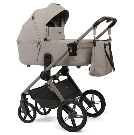 Коляска детская Peppy Monaco thermo 2 в 1 Latte (бежевый), рама бежевая