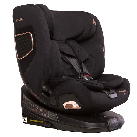 Автокресло Peppy Genius 0-36 I-Size 40-150 см (Space) черный/золотой