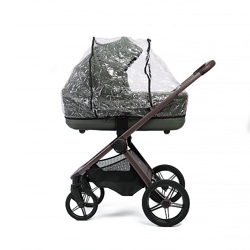 Коляска детская Peppy Monaco thermo 2 в 1 Green (зеленый), рама серо-коричневая Коляска детская Peppy Monaco thermo 2 в 1 Green (зеленый), рама серо-коричневая