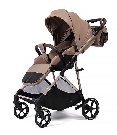 Прогулочная коляска Peppy Amici (Latte) латте, рама бежевый